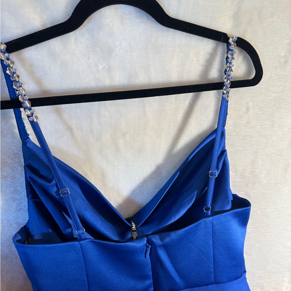 LAVISH ALICE Colbat Blue Cowl-Neck Jumpsuit - Picture 9 of 12